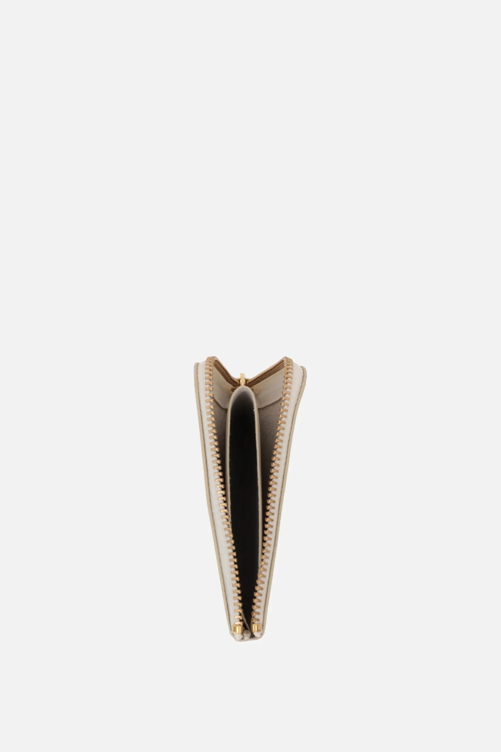 COMME DES GARÇONS WALLET smooth leather half-zip wallet