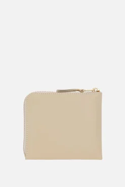 COMME DES GARÇONS WALLET smooth leather half-zip wallet