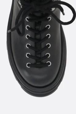 Women JIL SANDER smooth leather hiking boots