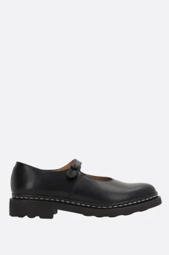 Women COMME DES GARÇONS COMME des GARÇONS smooth leather mary-jane ballerinas