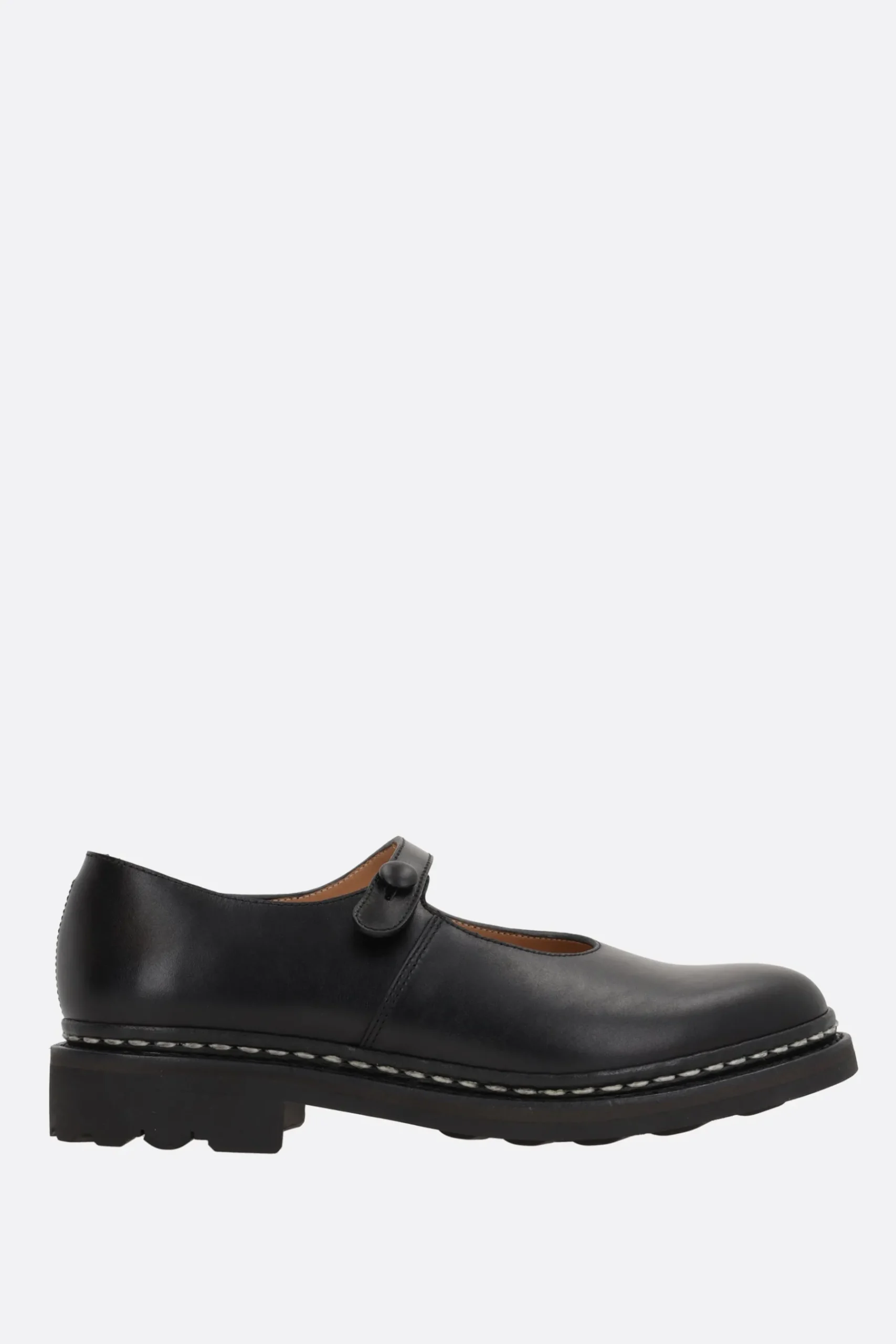 Women COMME DES GARÇONS COMME des GARÇONS smooth leather mary-jane ballerinas