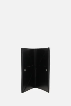 MM6 smooth leather passport holder