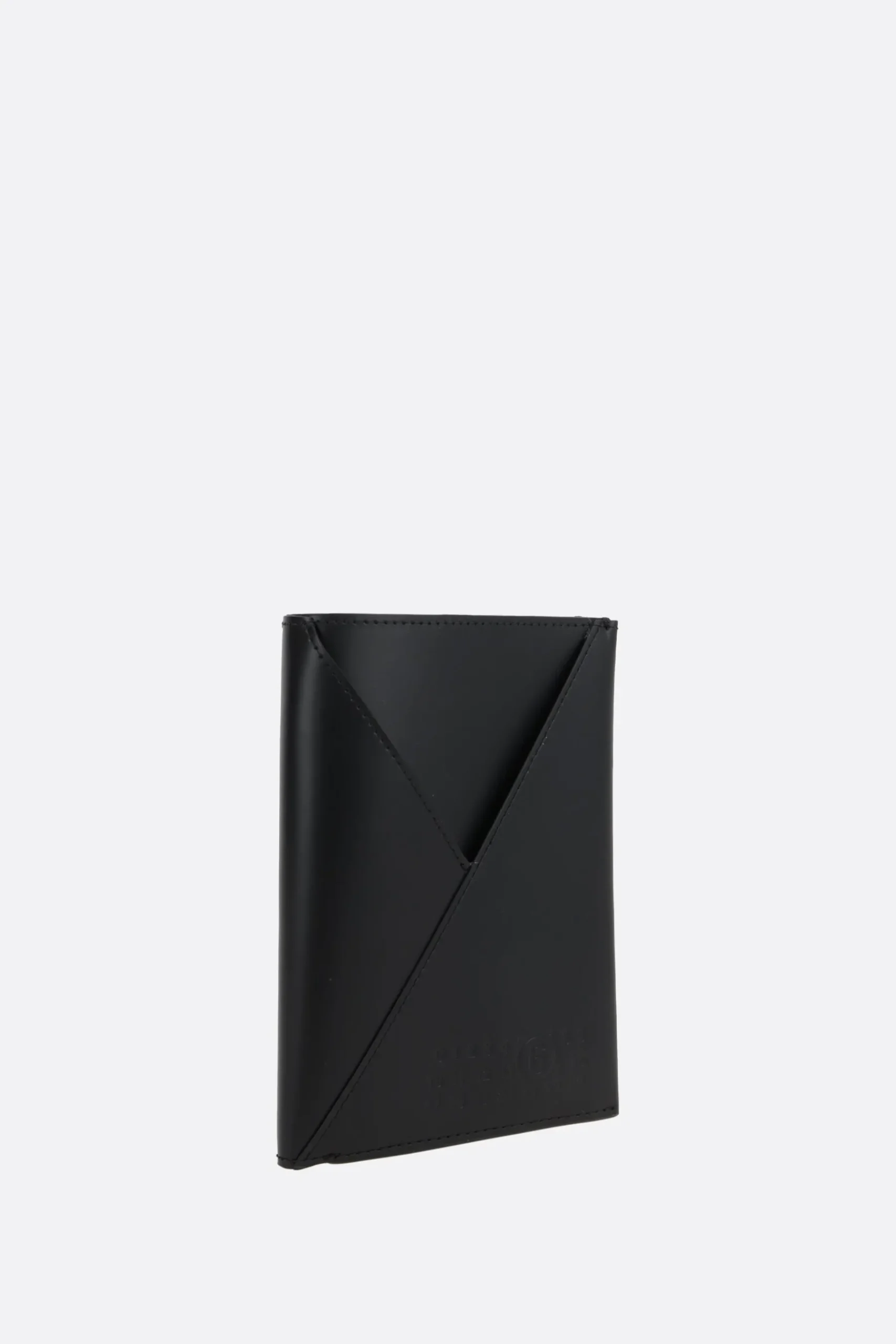 MM6 smooth leather passport holder