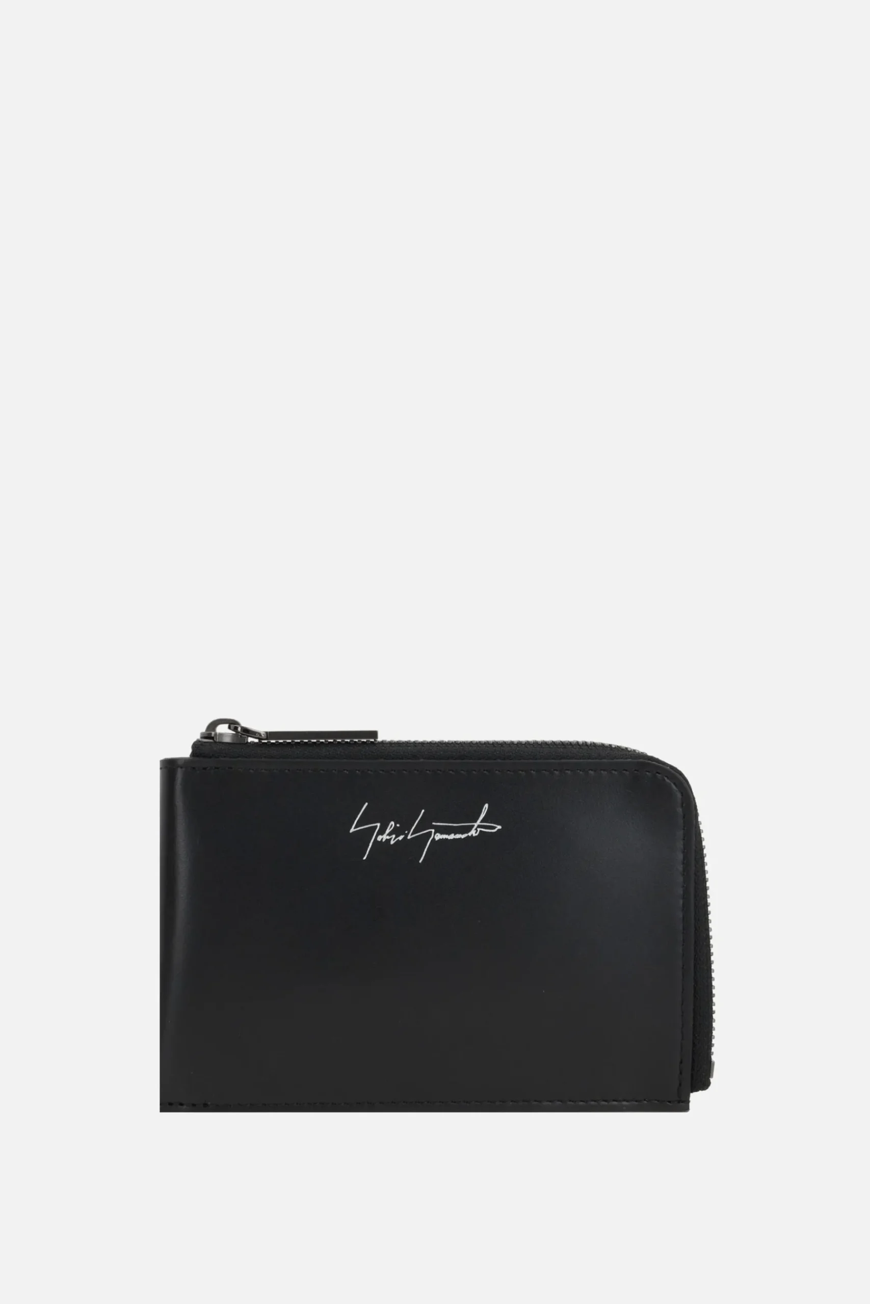 Women DISCORD YOHJI YAMAMOTO smooth leather short wallet