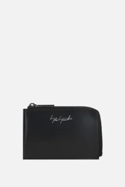 Women DISCORD YOHJI YAMAMOTO smooth leather short wallet