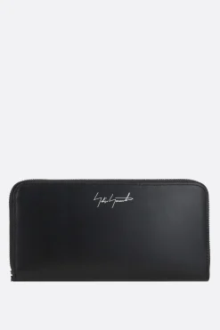 Women DISCORD YOHJI YAMAMOTO smooth leather zip-around wallet