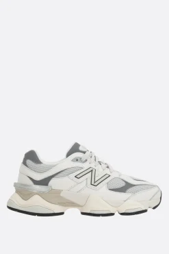 Women NEW BALANCE 9060 sneakers in mesh and grainy leather