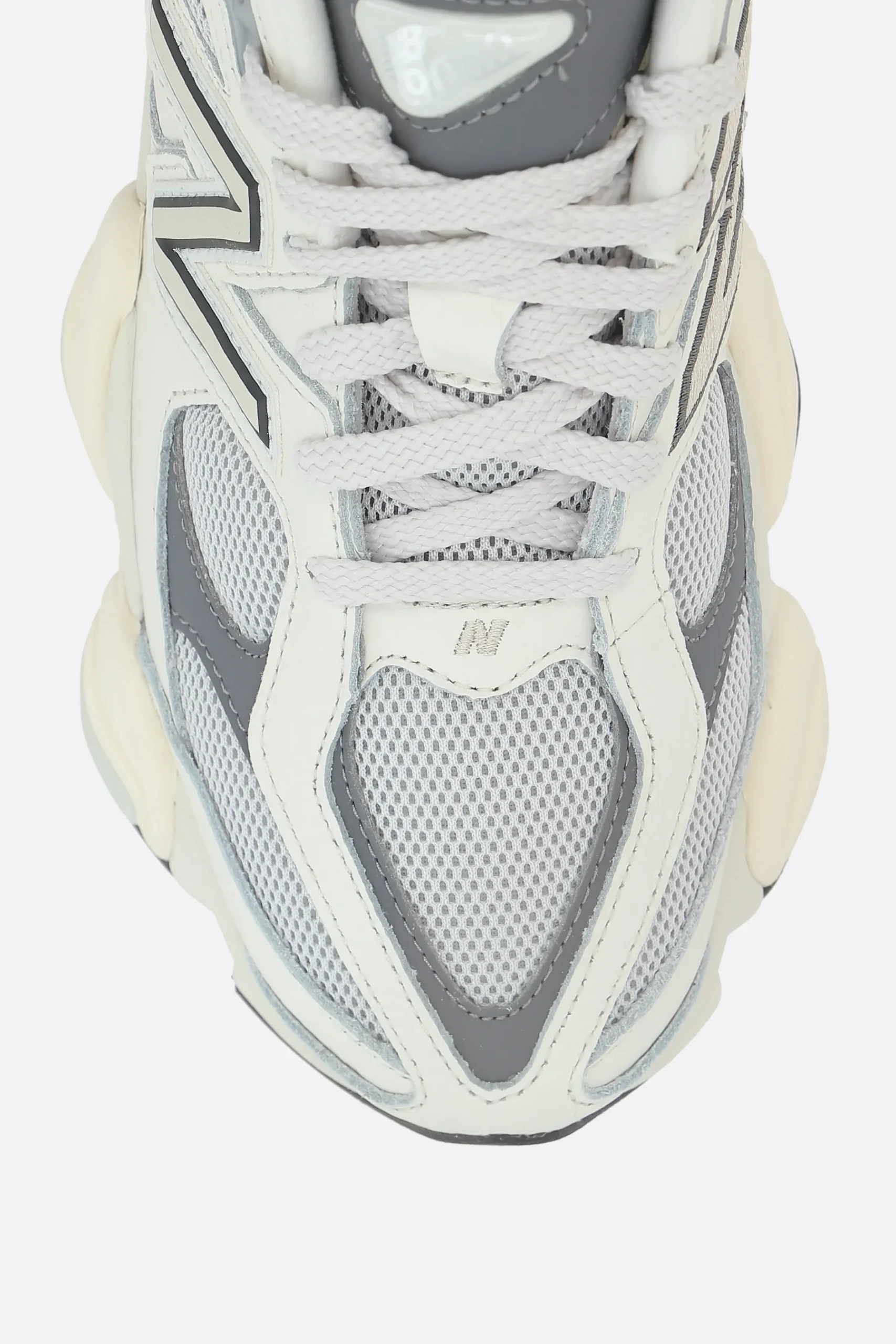 Women NEW BALANCE 9060 sneakers in mesh and grainy leather
