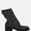 Women GUIDI soft grainy leather ankle boots