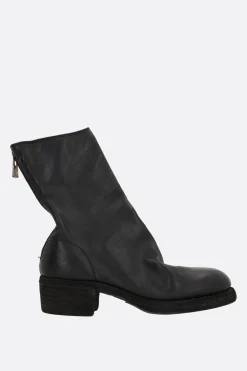 Women GUIDI soft grainy leather ankle boots