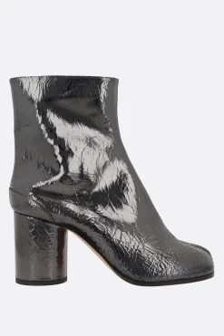 Women MAISON MARGIELA stivaletto Tabi in pelle effetto Broken mirror