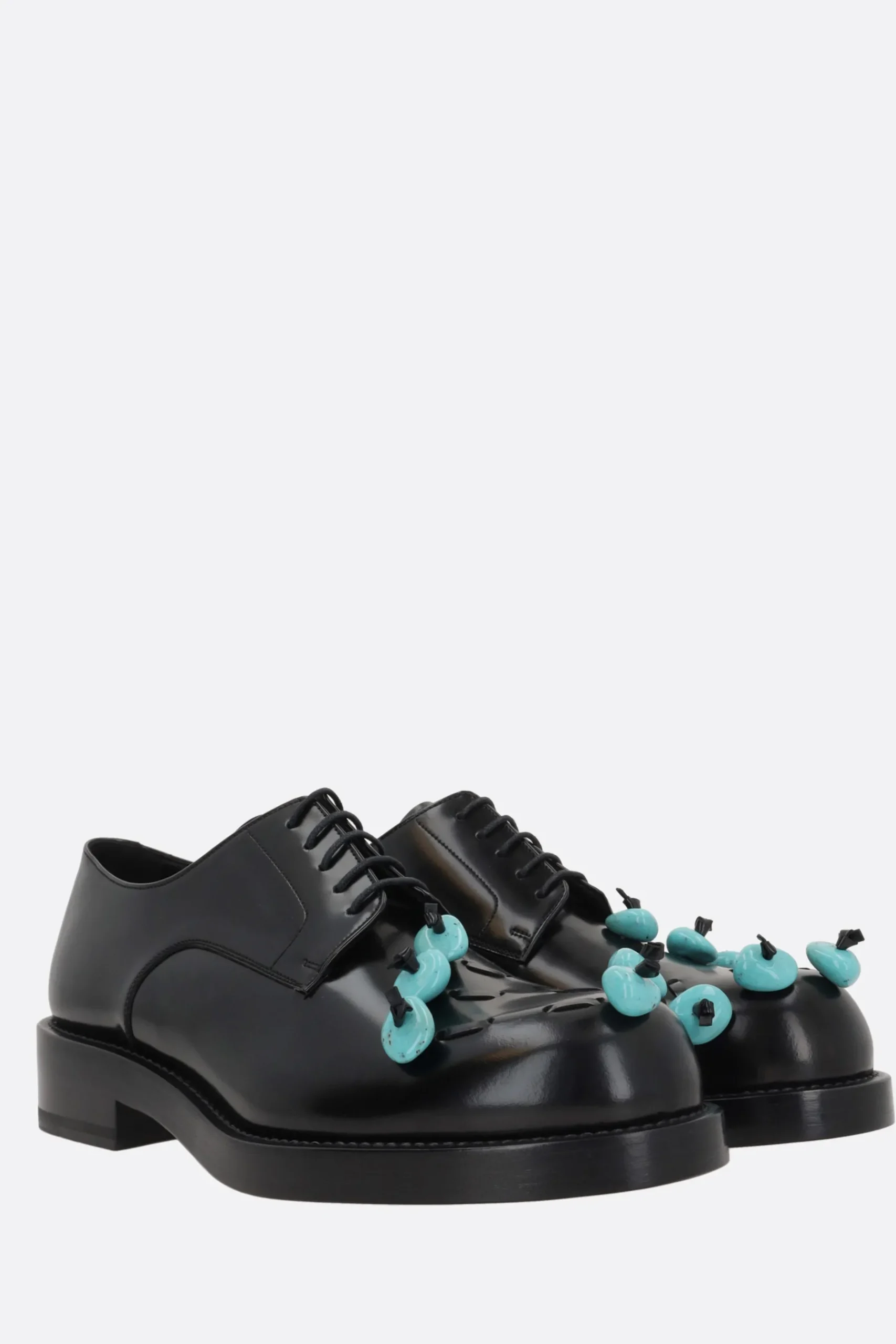 NAMACHEKO Stone derby shoes in brushed leather