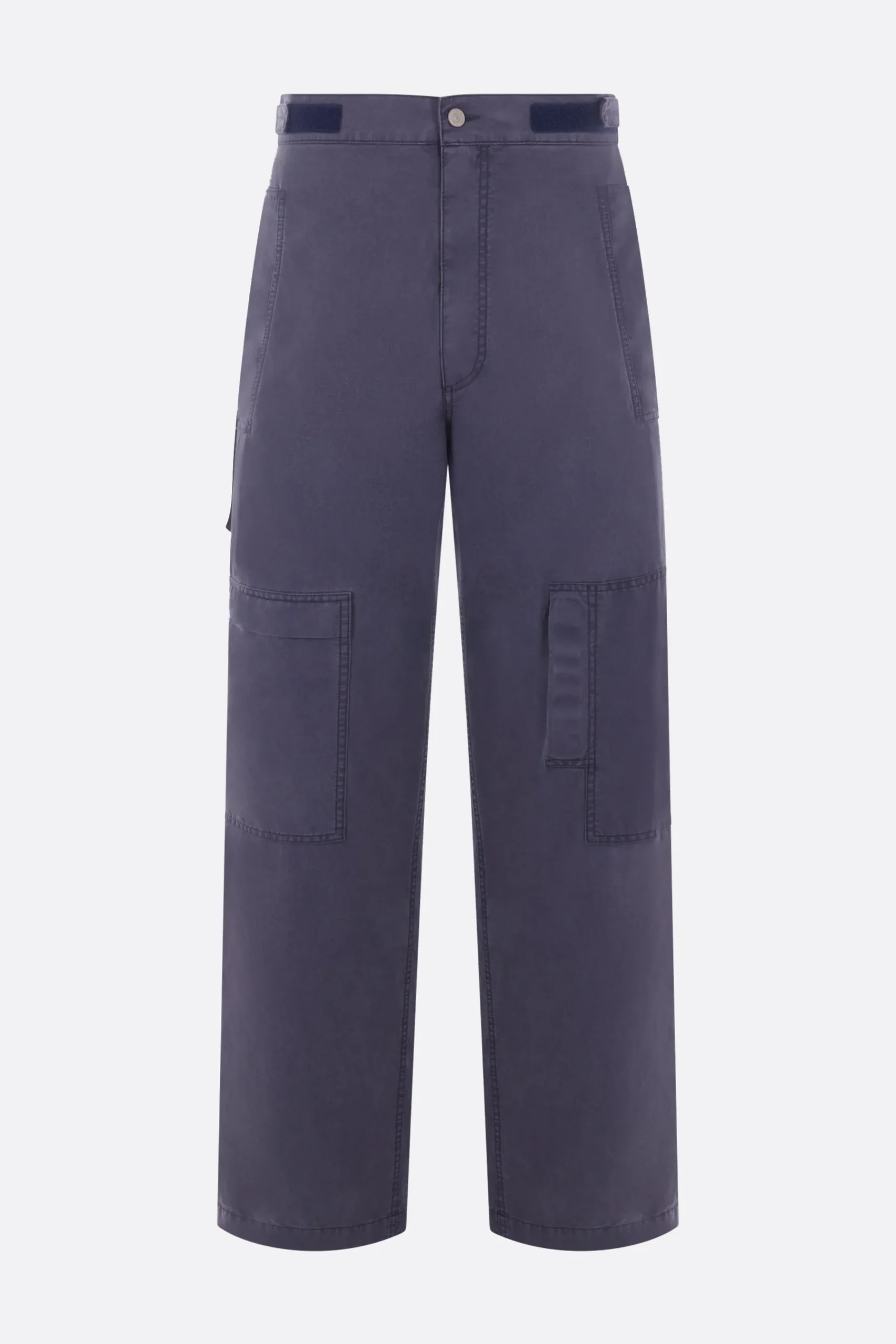 MM6 straight-leg cotton blend trousers