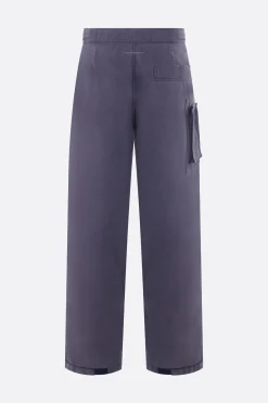 MM6 straight-leg cotton blend trousers