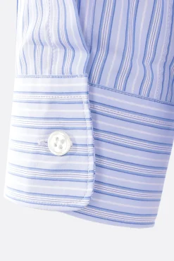 COMME DES GARÇONS SHIRT striped cotton poplin shirt