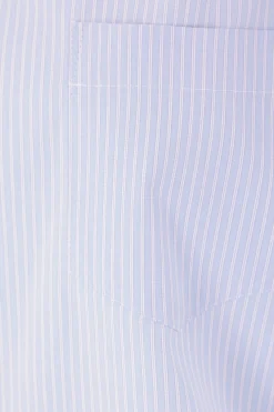Women SACAI striped cotton poplin top