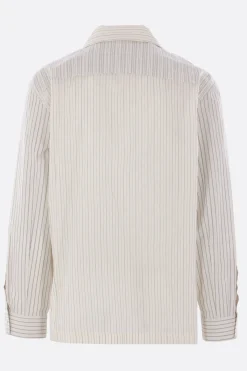 MAISON MARGIELA striped cotton pyjama shirt