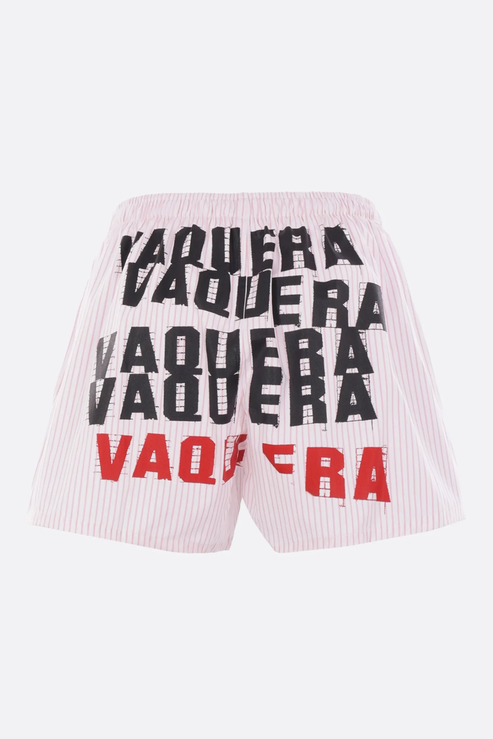 Women VAQUERA striped cotton shorts with print