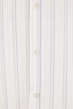 COMME DES GARÇONS SHIRT striped cupro shirt