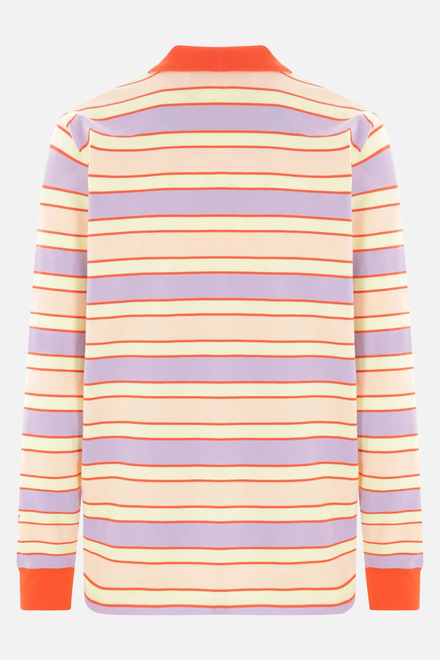 JW ANDERSON striped jersey long-sleeved polo shirt