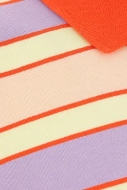 JW ANDERSON striped jersey long-sleeved polo shirt