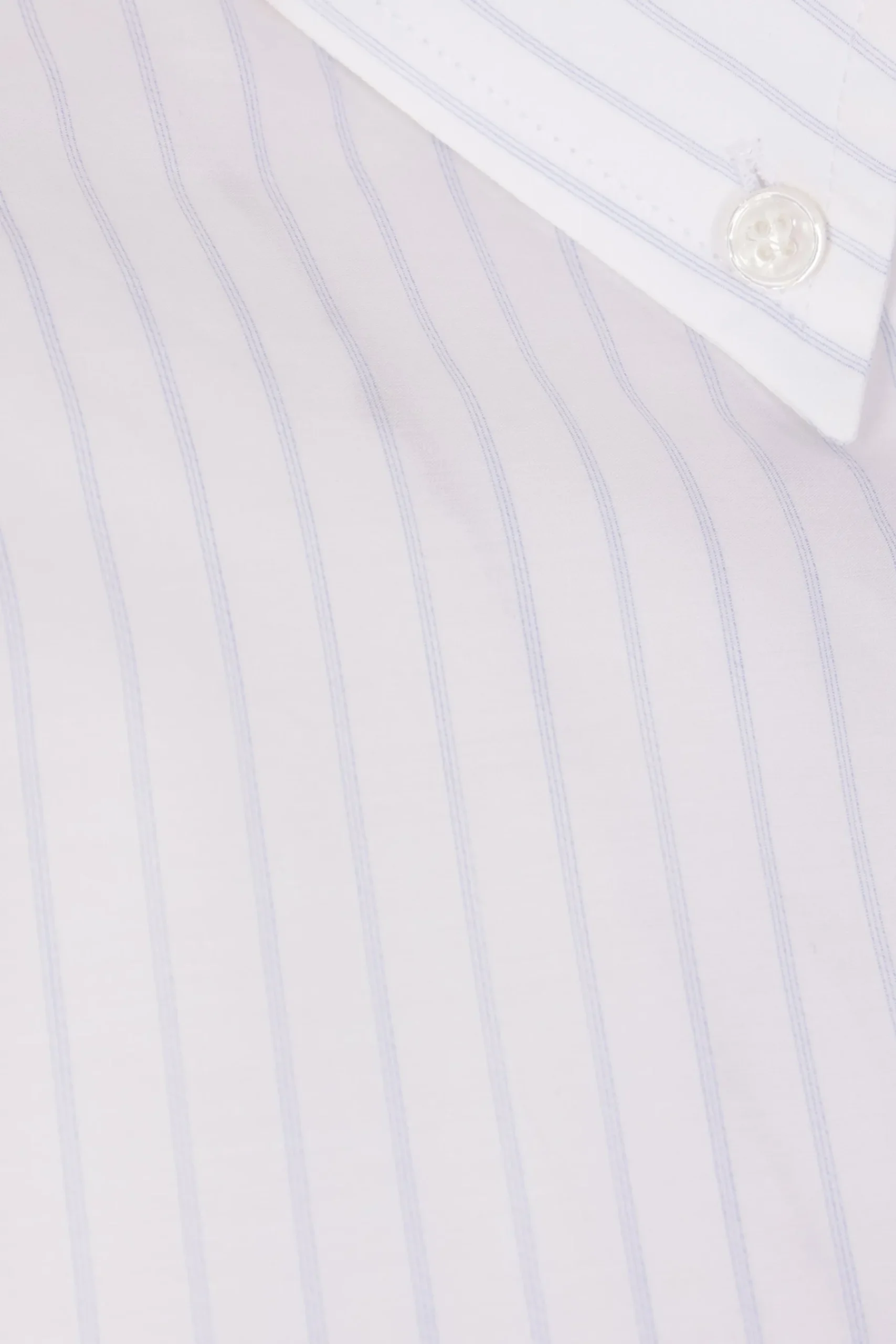 MM6 striped poplin asymmetric shirt