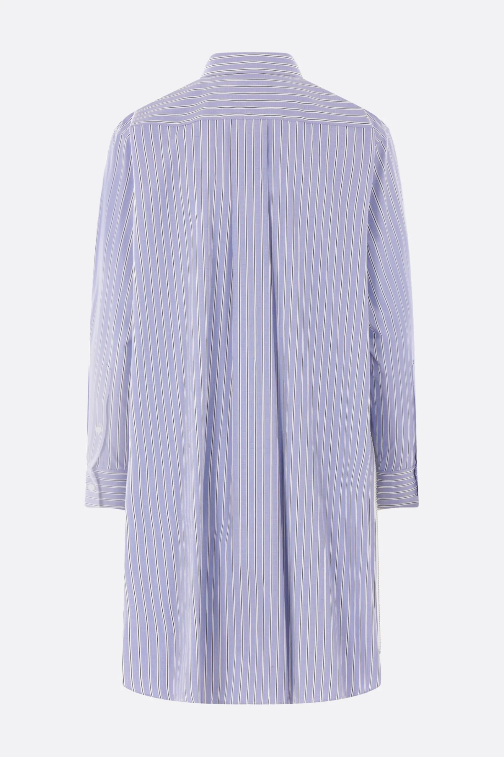 Women SACAI striped poplin mini dress