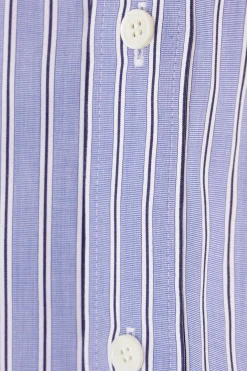 Women SACAI striped poplin mini dress
