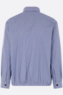 SACAI striped poplin overshirt