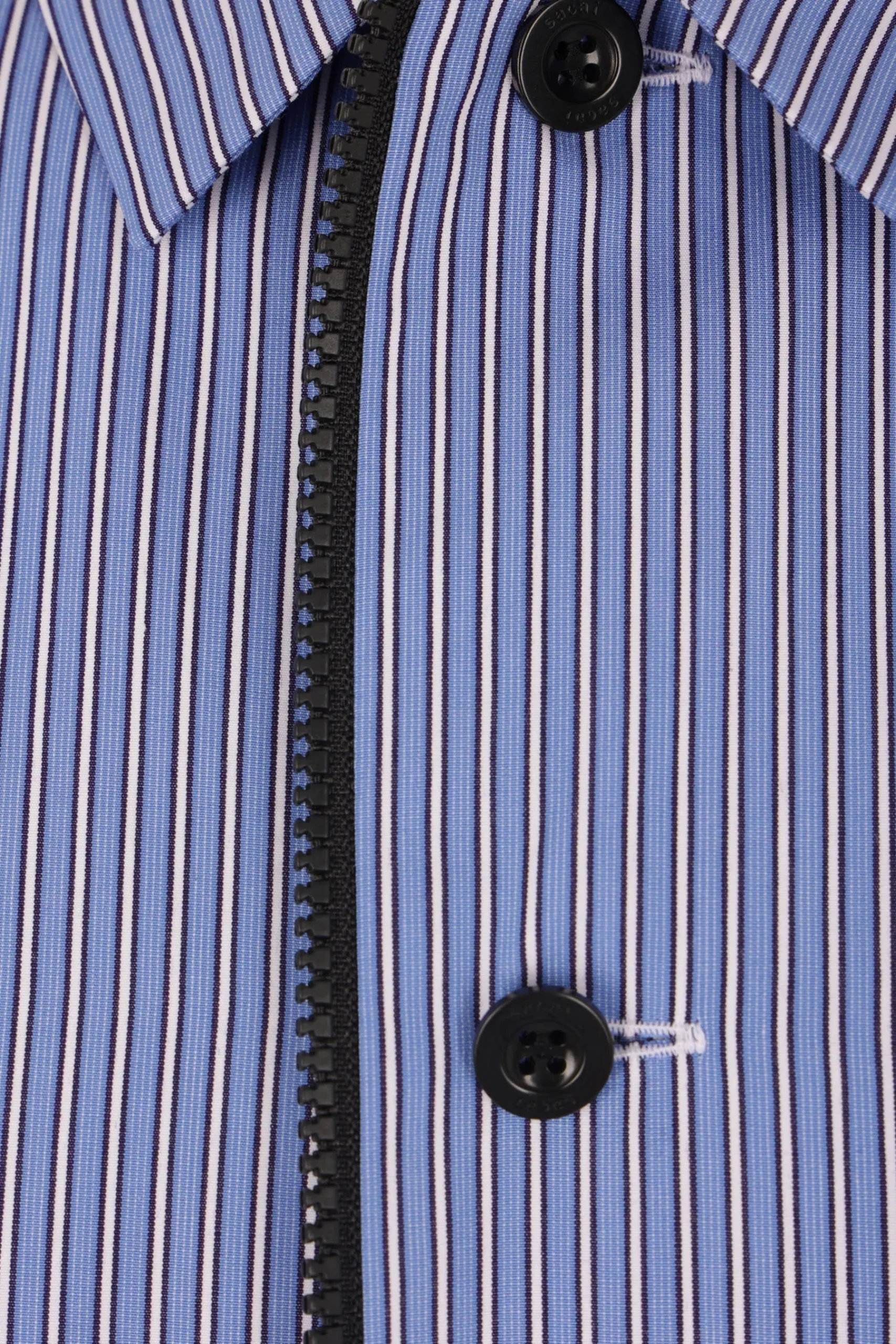 SACAI striped poplin overshirt
