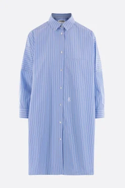 Women JIL SANDER striped poplin oversize shirt
