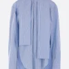 Women PLAN C striped poplin shirt