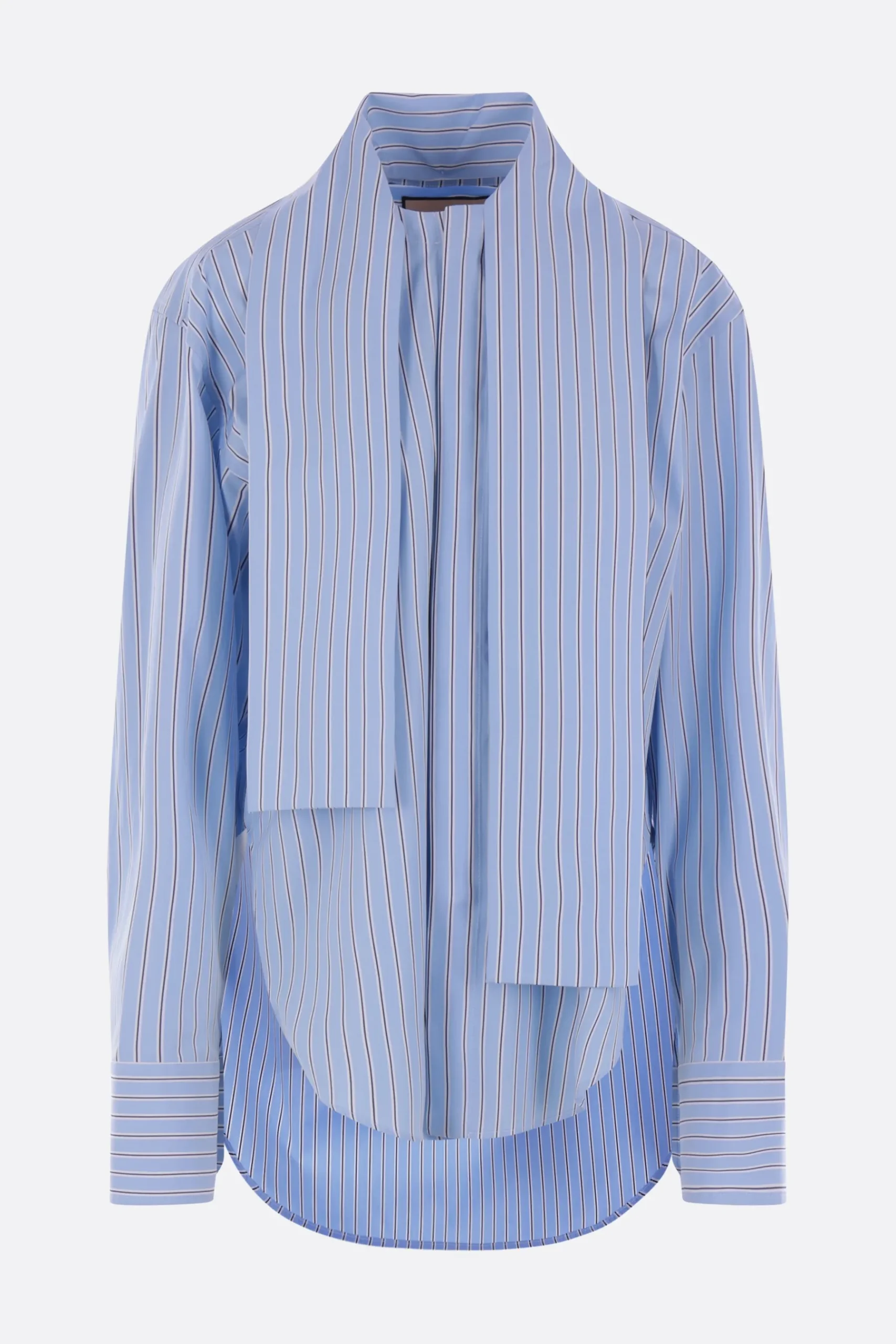 Women PLAN C striped poplin shirt