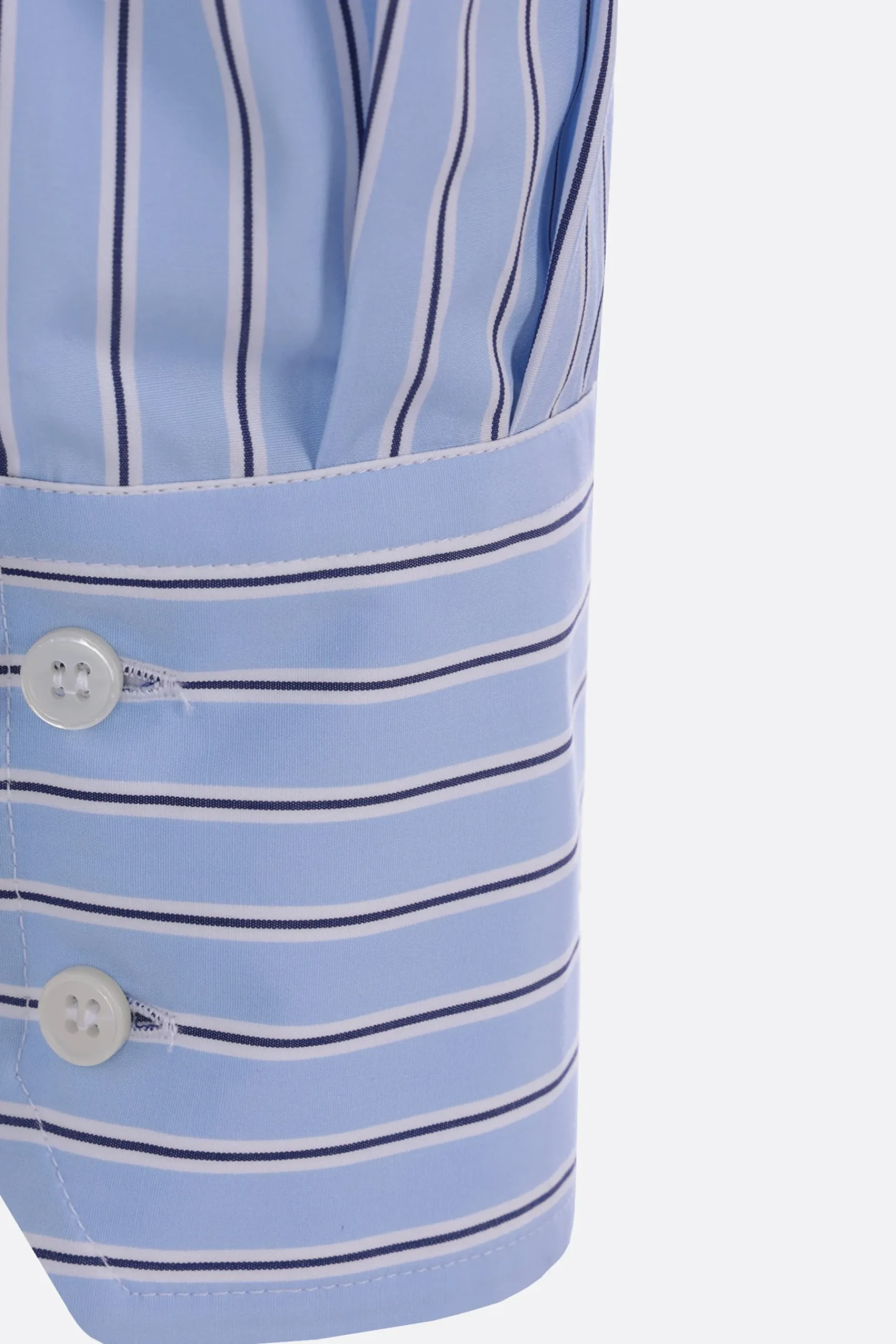Women PLAN C striped poplin shirt