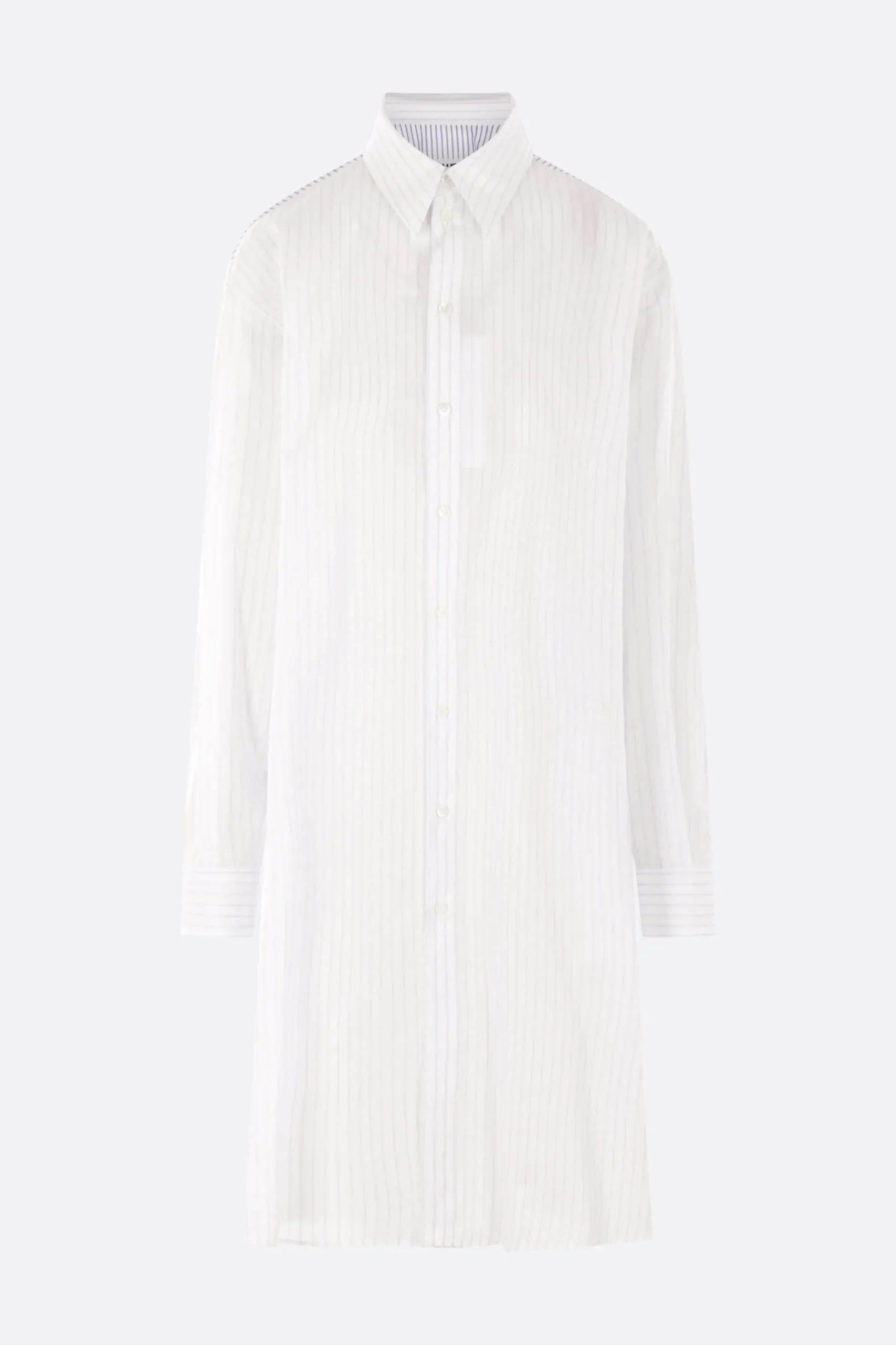 Women MM6 striped poplin shirt dress
