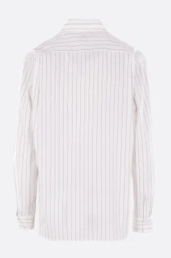 COMME DES GARÇONS HOMME PLUS striped poplin shirt with bow