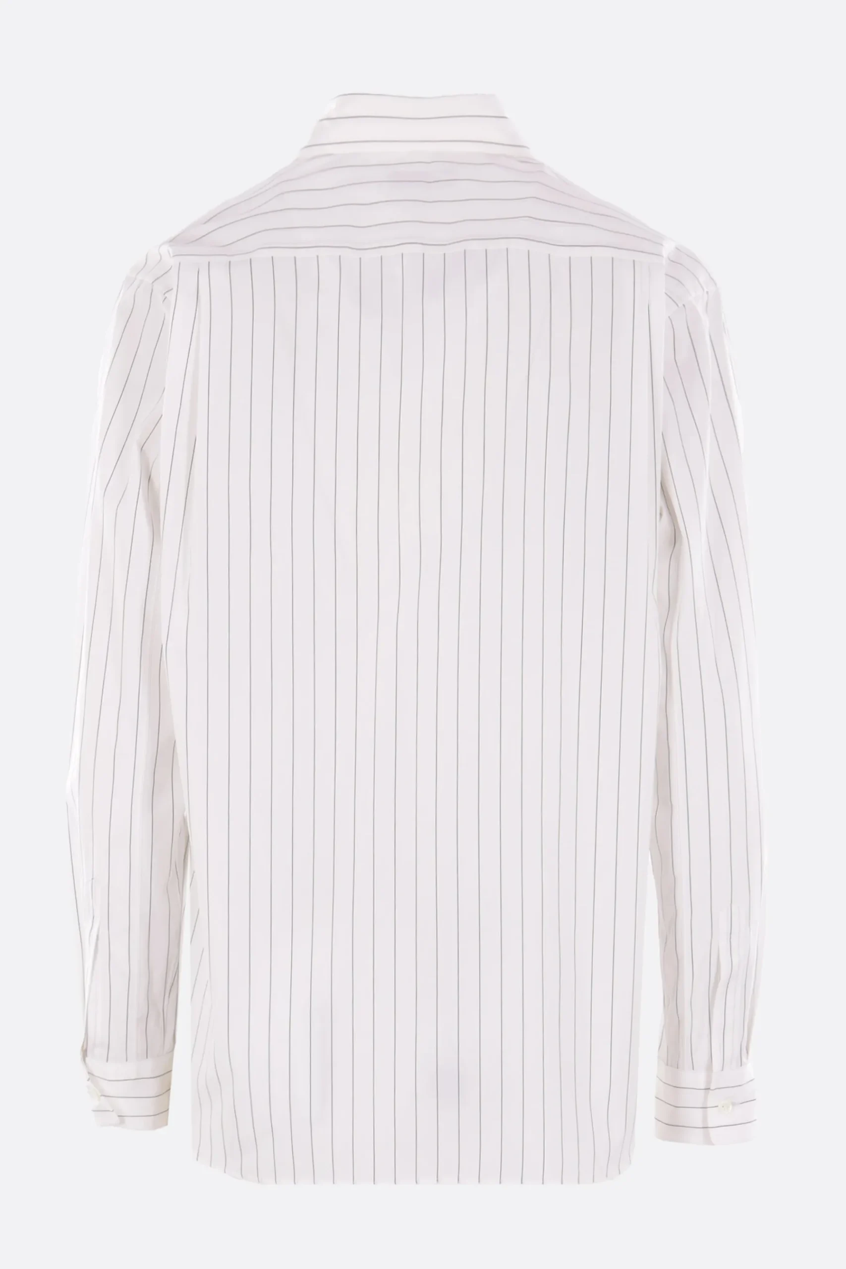 COMME DES GARÇONS HOMME PLUS striped poplin shirt with bow