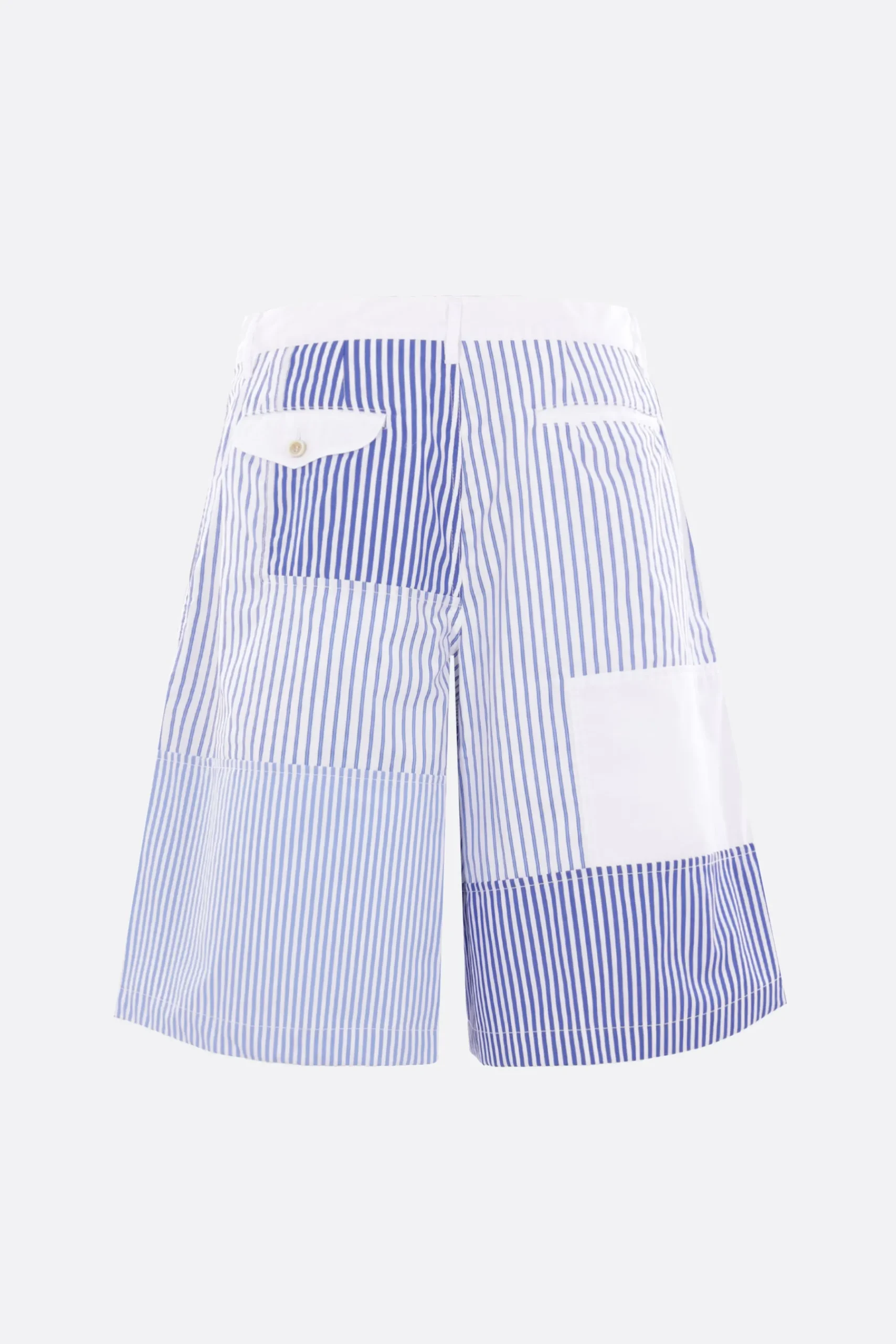 COMME DES GARÇONS SHIRT striped poplin shorts