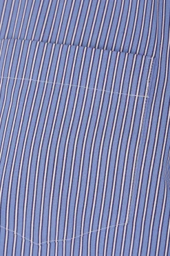 Women SACAI striped poplin short-sleeve shirt