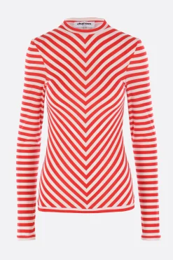 Women DURAN LANTINK striped technical jersey top