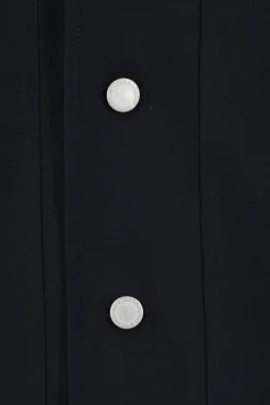COMME DES GARÇONS HOMME striped wool and canvas jacket