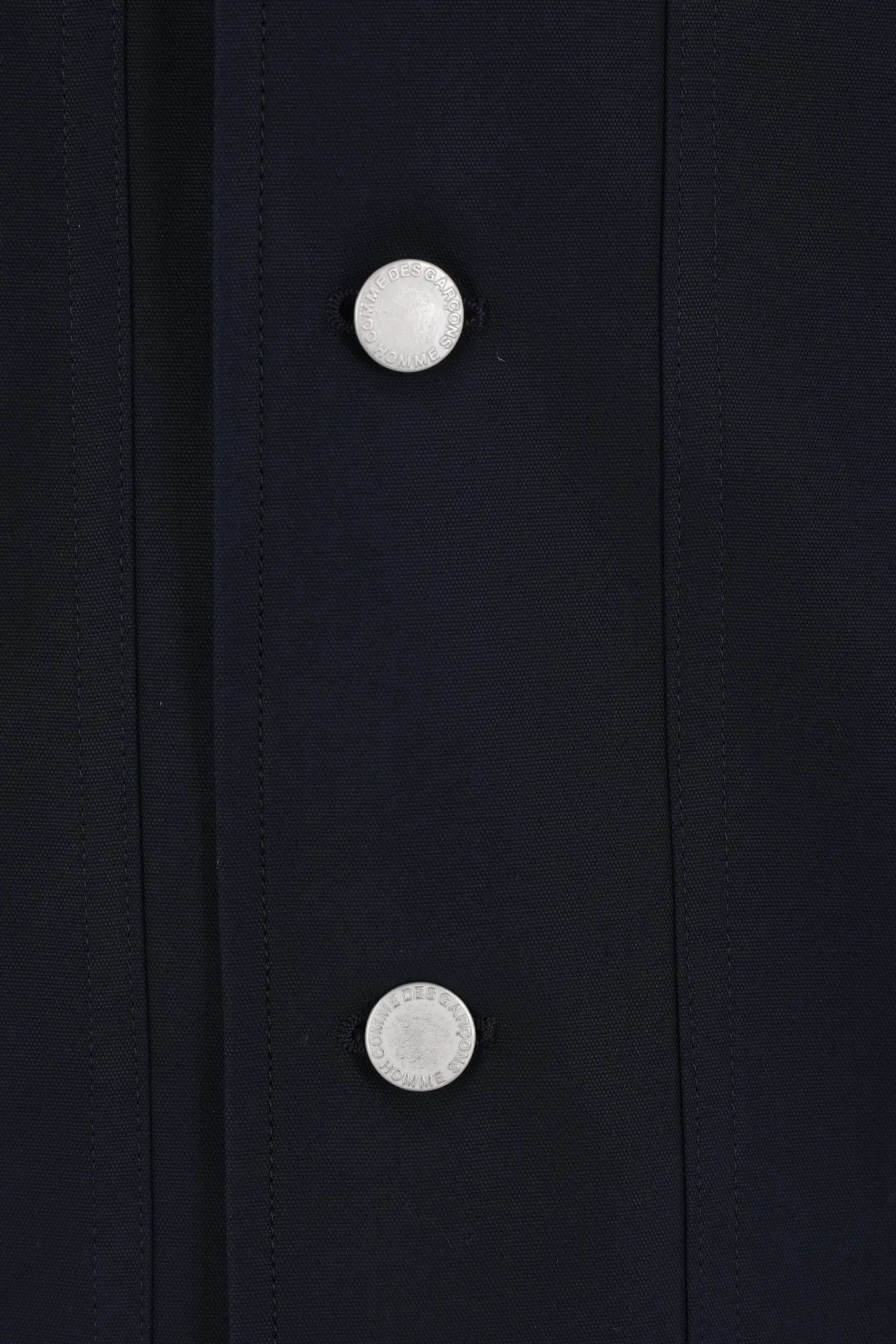 COMME DES GARÇONS HOMME striped wool and canvas jacket