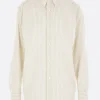 AURALEE striped wool shirt
