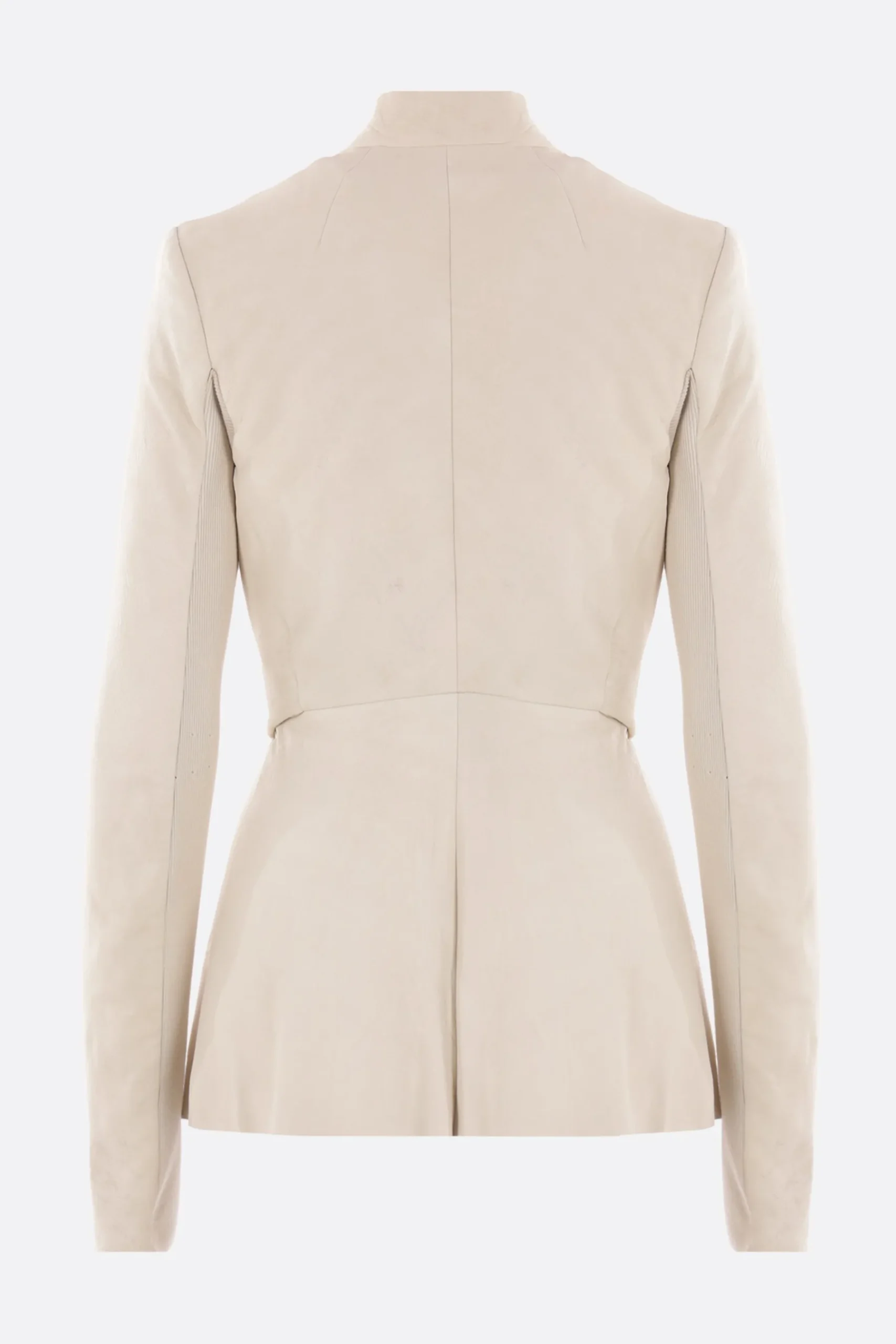 Women RICK OWENS Strutter jacket in leather and knit