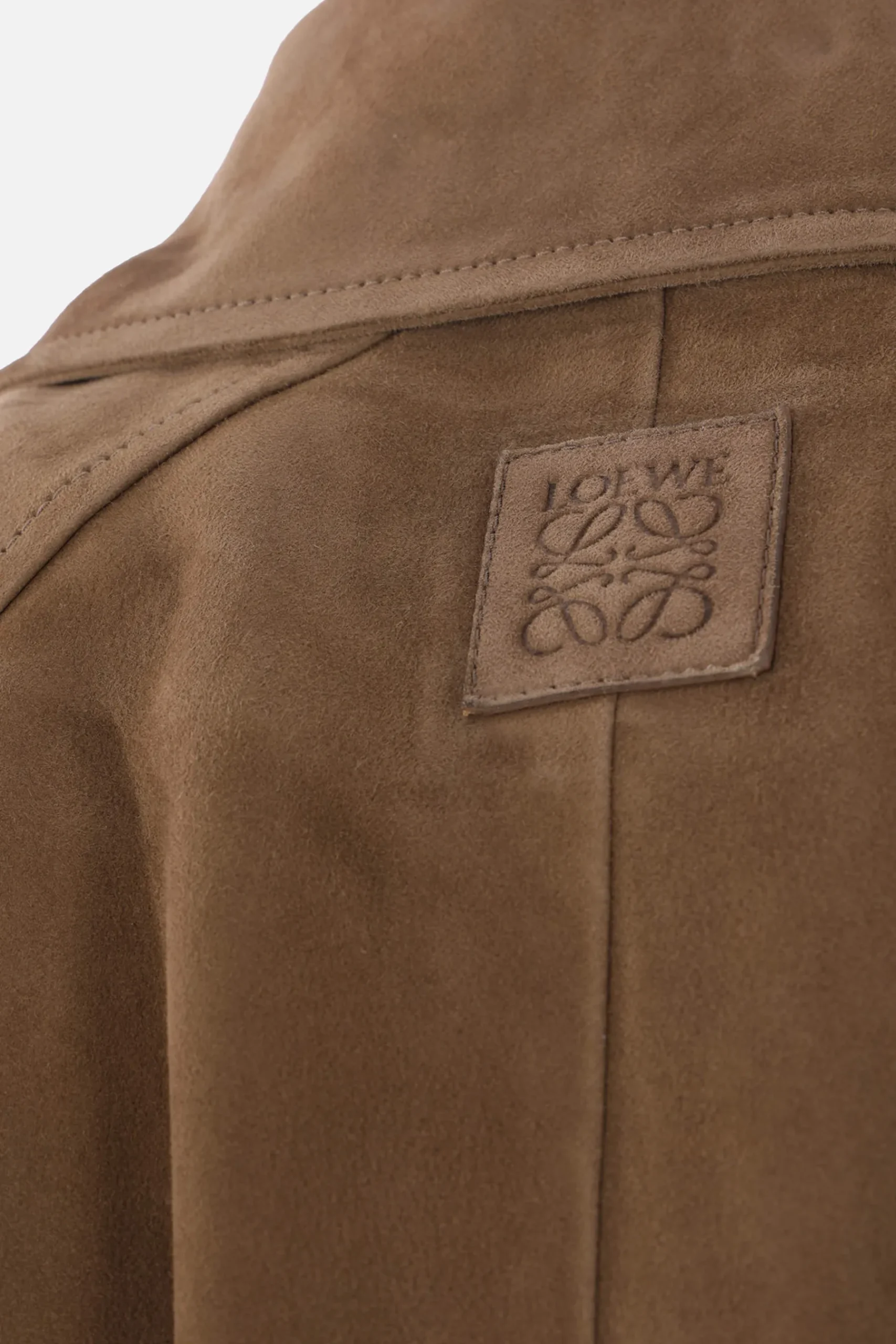 Women LOEWE suede balloon bomber jacket