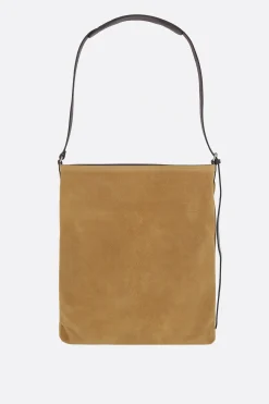 DRIES VAN NOTEN suede crossbody bag