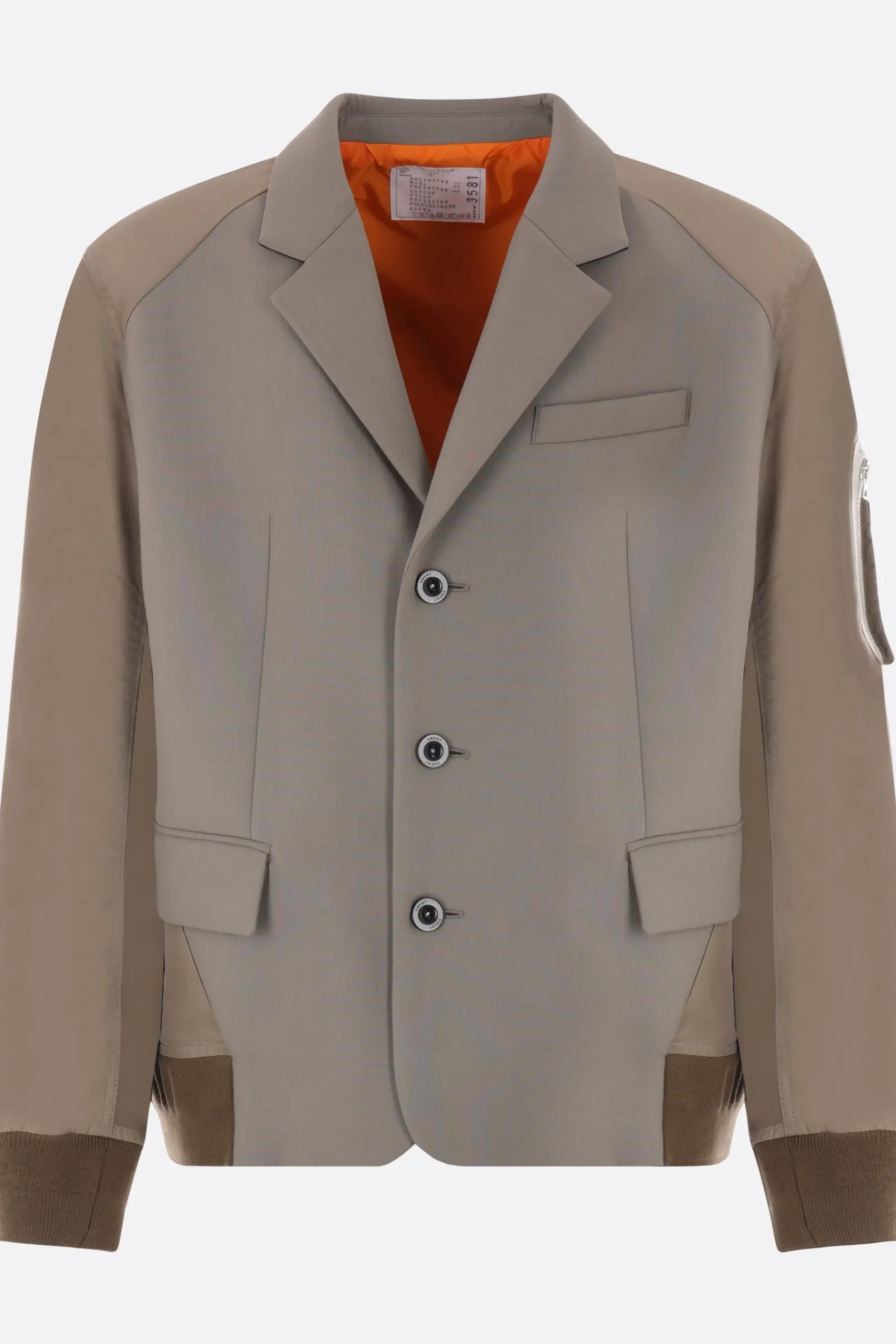 SACAI Suiting Bonding Mix jacket