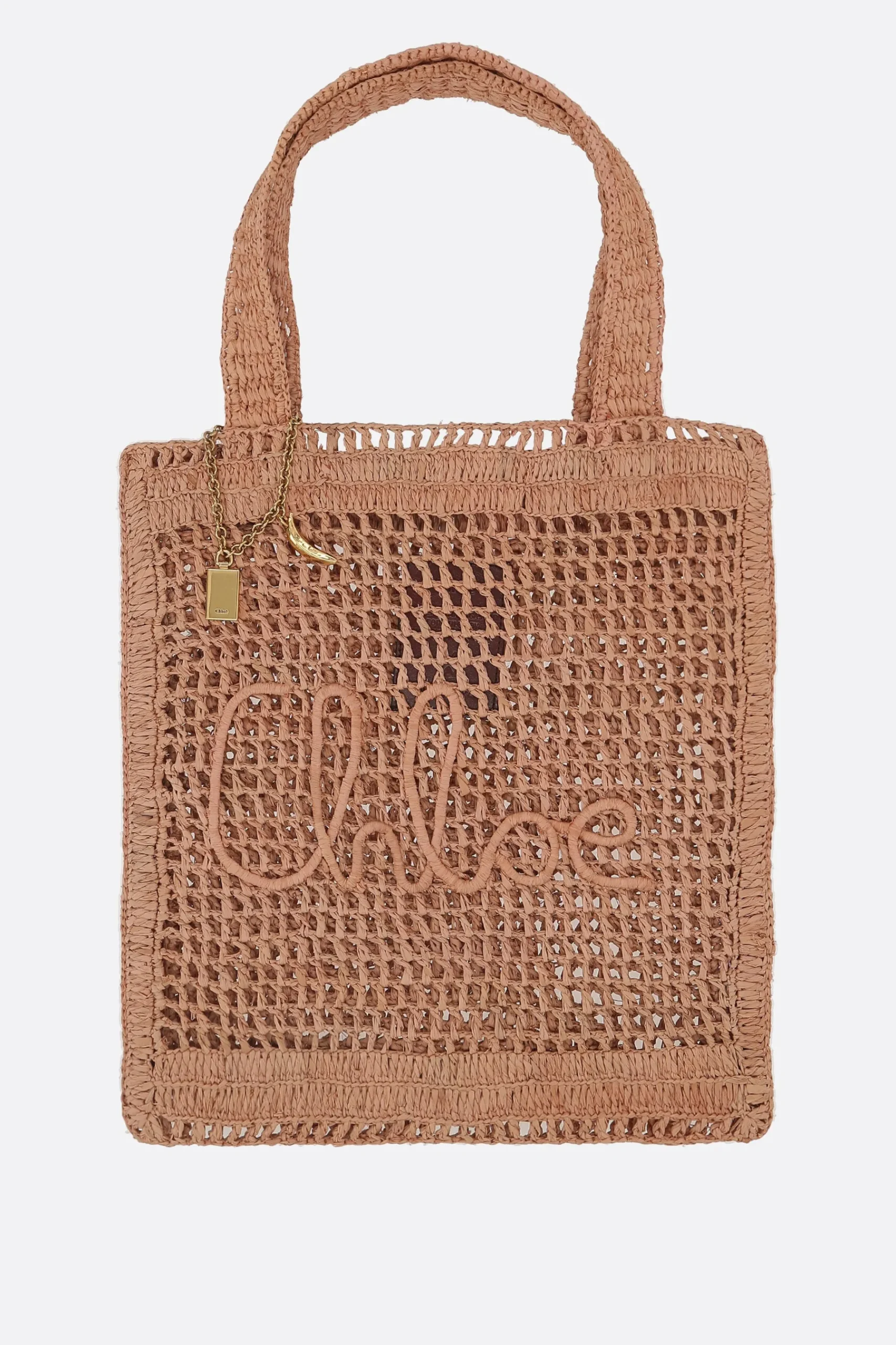 Women CHLOÉ Summer Banana tote bag in raffia