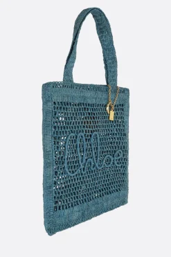 Women CHLOÉ Summer Banana tote bag in raffia