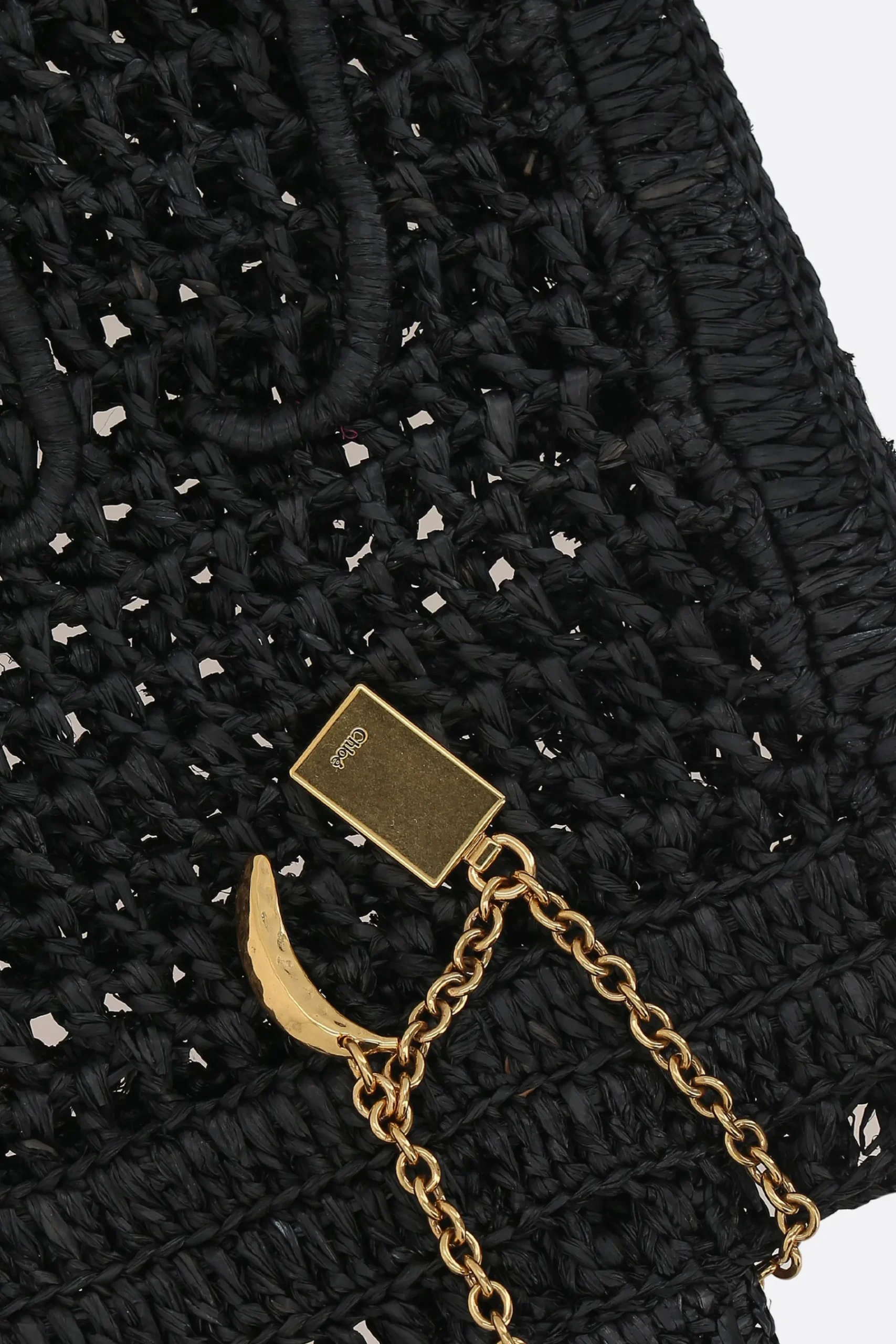 Women CHLOÉ Summer Banana tote bag in raffia